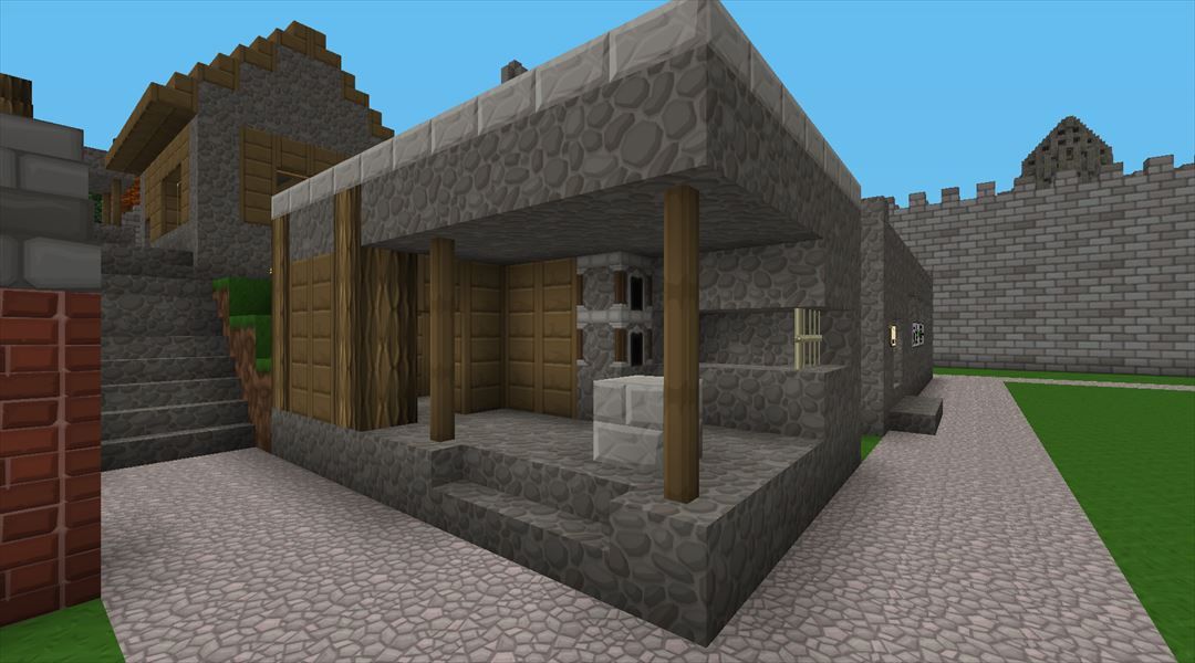 村の鍛冶屋をパワーアップ 刀鍛冶のお店へ改装 西部新村開拓編 7 Minecraftチラシの裏