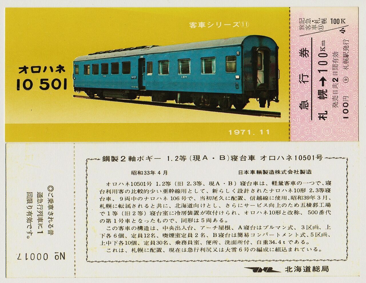 増2号車：「オロネ10」と「オロハネ10」＜その3＞ : 幸兵衛の「鉄道
