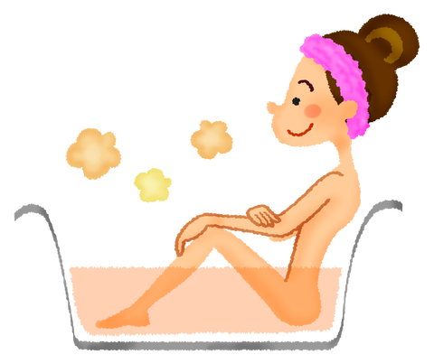 half-body-bathing