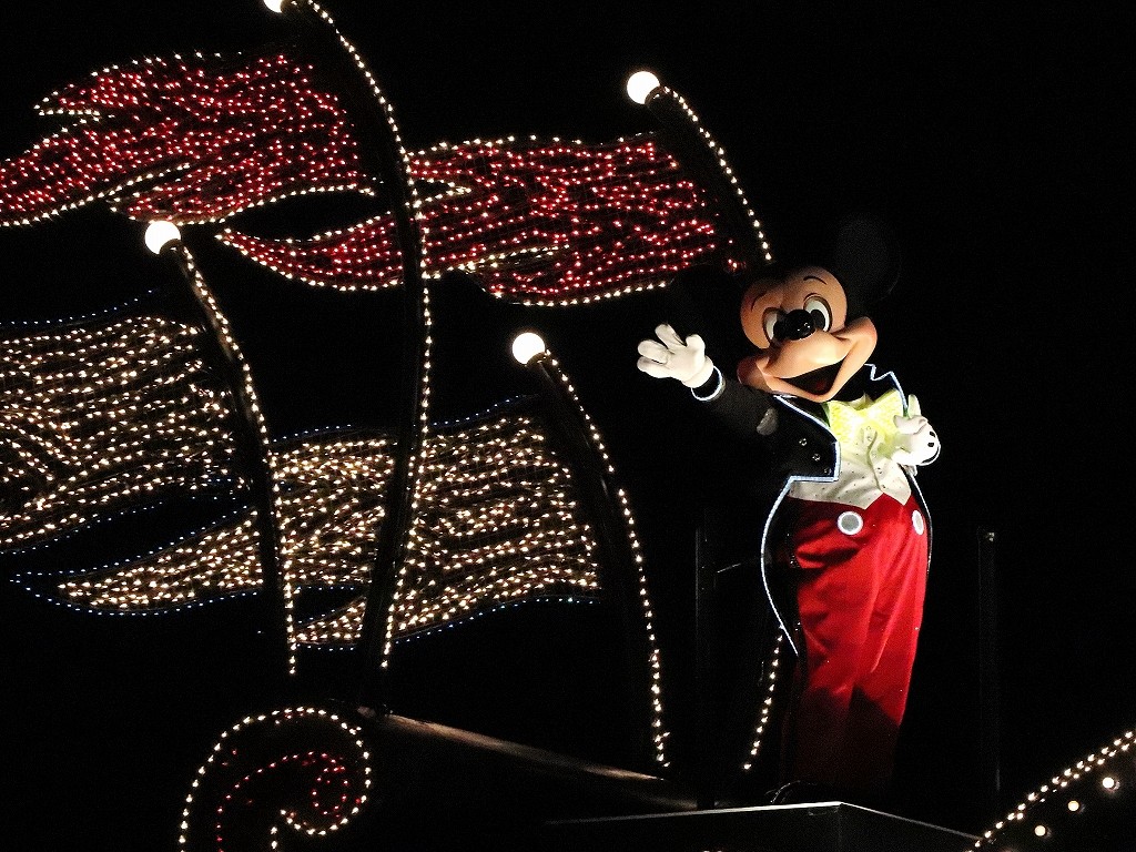 年越しディズニー18 19 遅かった割に良い場所でした おばさんと小学生の内緒のディズニー