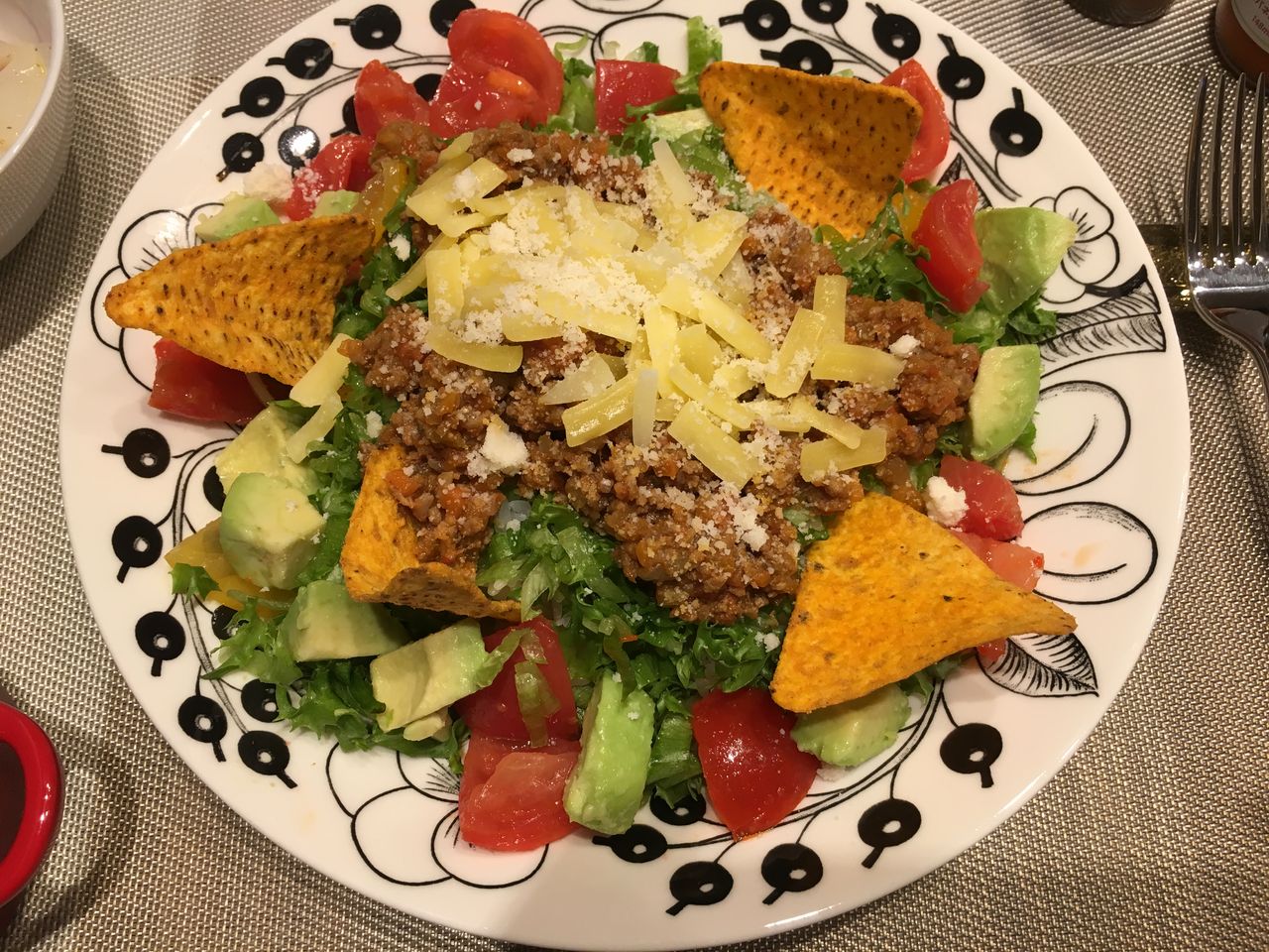 ハバネロソースのタコライス 冷製ビシソワーズ イカとオリーブのマリネ ちゃわんキッチン 今日の晩ご飯 ハバネロソースのタコライス 冷製ビシソワーズ イカとオリーブのマリネ ちゃわんキッチン 今日の晩ご飯