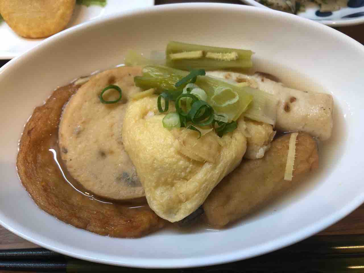 練り物おでん れんこんの青のりしおいため じゃがもち 夫がつづる おさぼり妻の気まぐれ料理 練り物おでん れんこんの青のりしおいため じゃがもち 夫がつづる おさぼり妻の気まぐれ料理