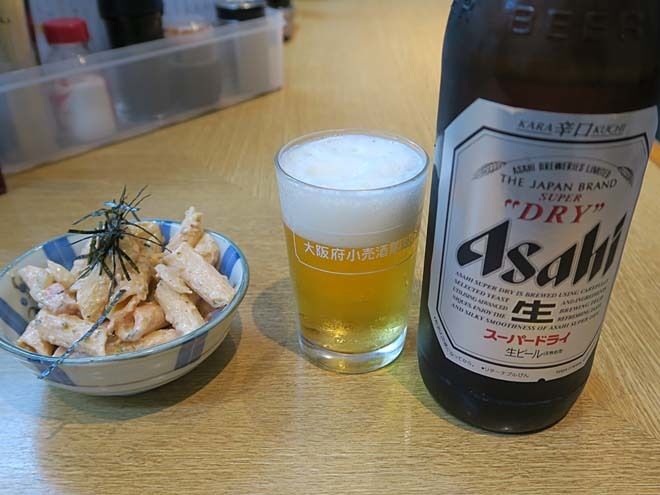 禁煙「酒の奥田（パート2）」-3　天満　　先呑み、ちょい呑み、大瓶ビールにアテ1品☆　　191202