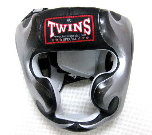 極美品】TWINS ツインズ ヘッドギア ヘッドガード L 本革製 タイ製