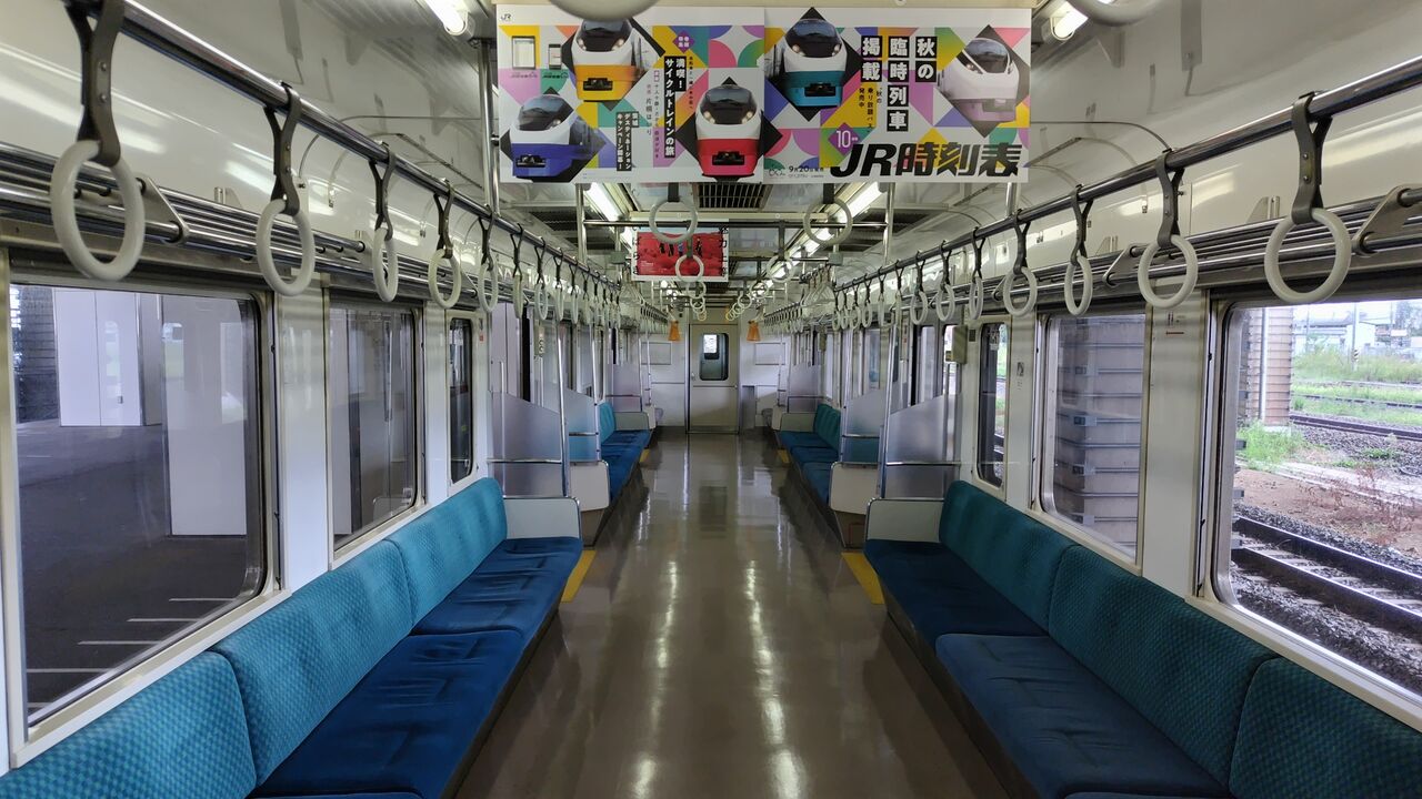 JR東日本 211系電車　2人掛け座席 鉄道104 【JR東日本211系】乗車してみました。車内を