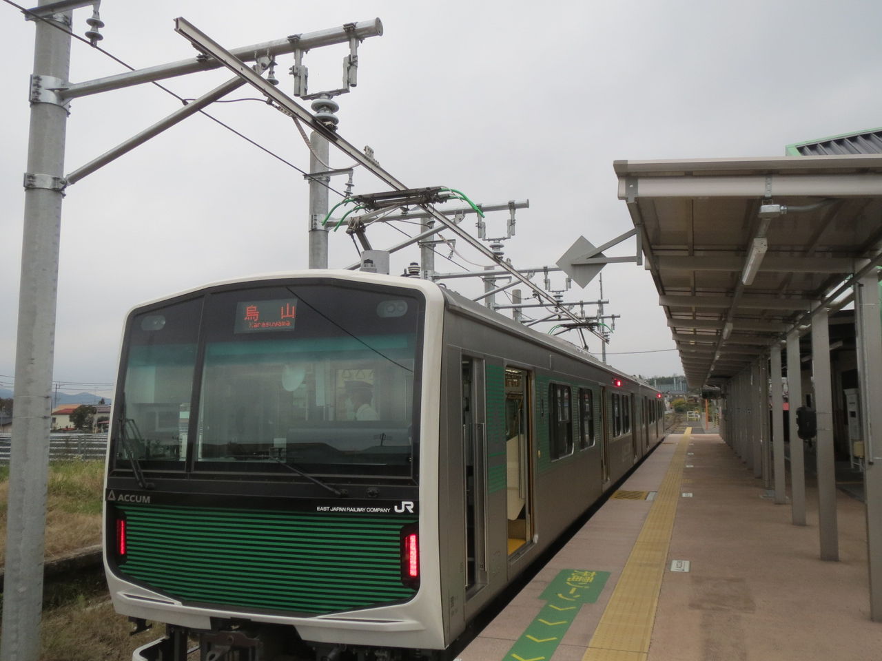 関東甲信越小さな旅】JR東日本烏山線 ACCUM (EV-E301系) : 鮮魚