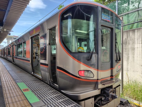 JR西日本】323系通勤形直流電車 : 鮮魚特急・ボックス席