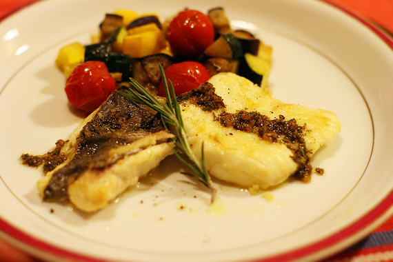 ヒラメとスズキをムニエルで お魚seasons