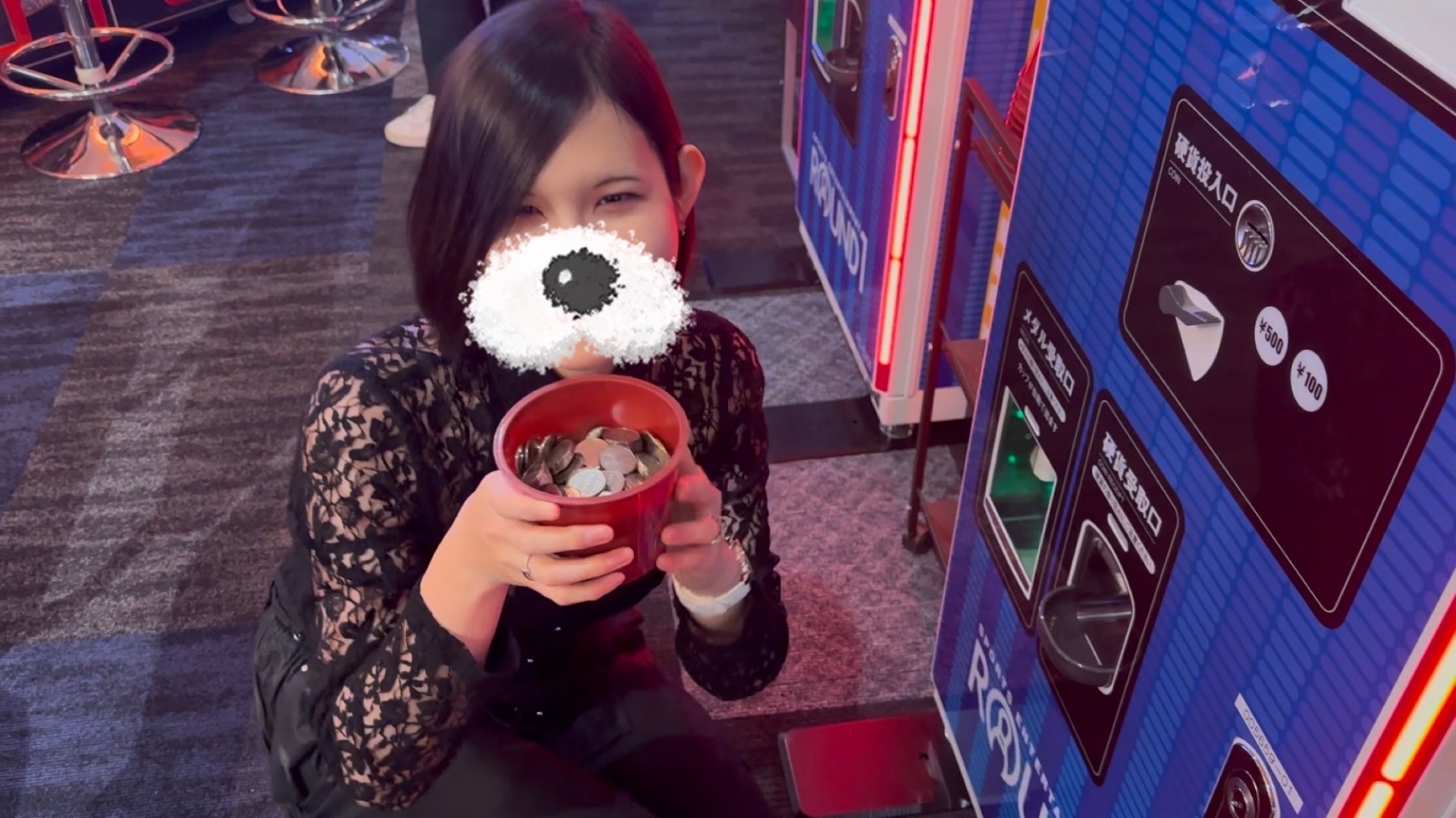 （ゆき）念願のメダルゲームとクレーンゲーム👾🎮【大阪梅田ゲイ,女装マッサージ売り専ルート６６BOY日記】