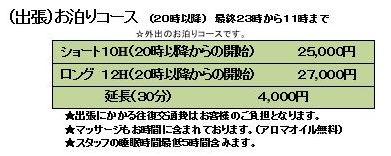 ブログ出張泊り