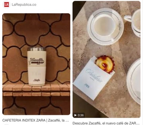 ZARA and Zacaffe in Osaka