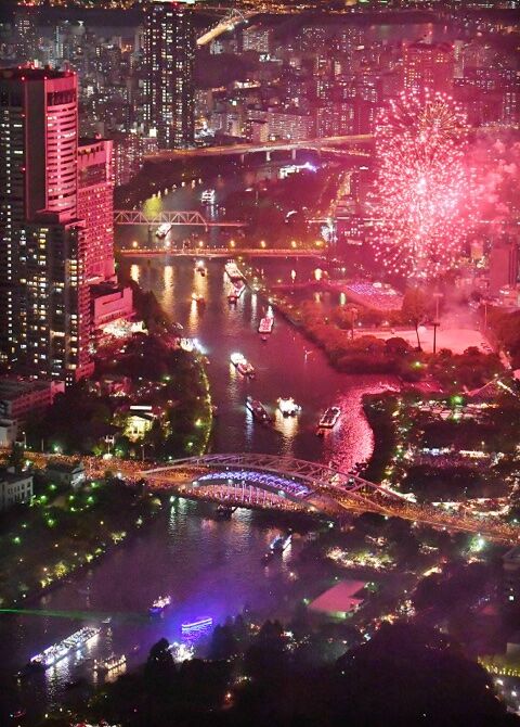 Tenjin Festival Fireworks 2024