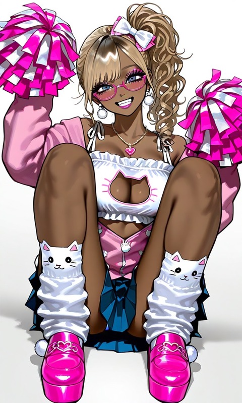 Black Gyaru and Tanned GaL Japanese Escort Girl