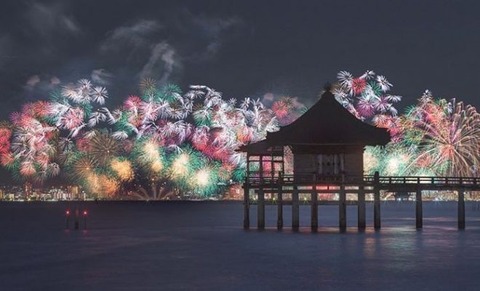 Shiga Lake Biwa Fireworks Festival