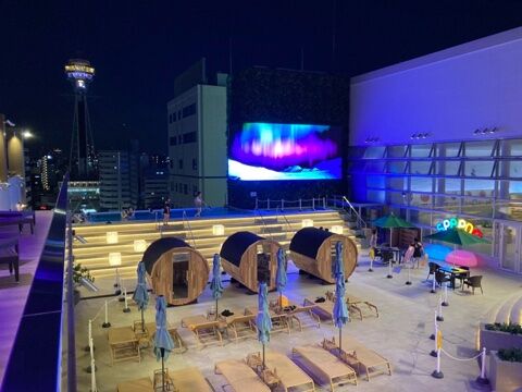 Spa World SPAPOO roof terrace sauna