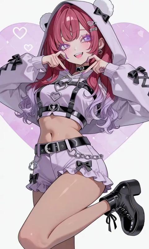 Goth-lolita Jirai Japanese Hentai Escort Girl