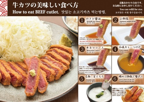 How to eat Kyoto Katsugyu beef cutlet deliciously