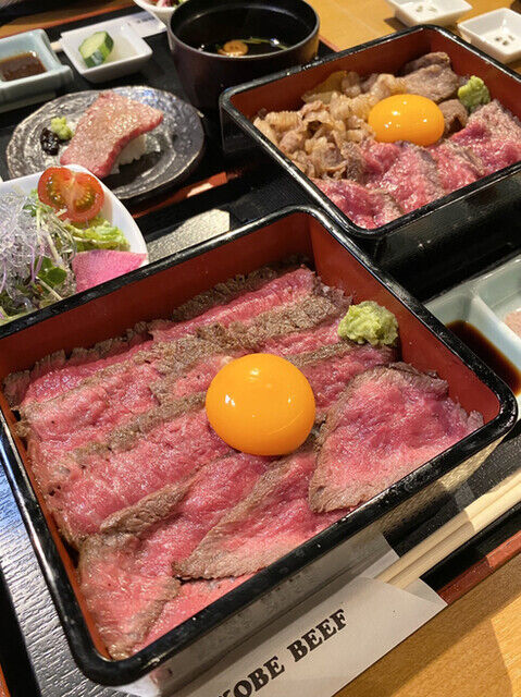 Cheap Kobe beef lunch in Sannomiya