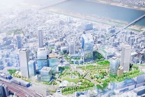 Conceptual image of the completed Gran Green Osaka Umekita Plaza