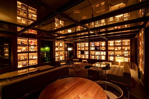 enjoying a drink while feeling the DNA of Nintendo