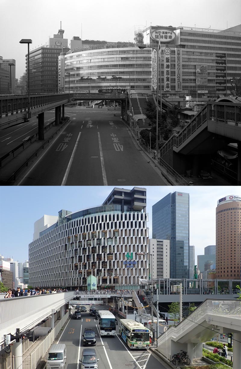 梅田新歩道橋今昔 大阪を歩こう 梅田新歩道橋今昔 大阪を歩こう