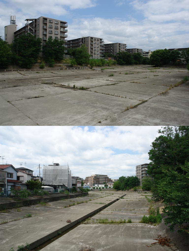 水の無い池みたいな場所 羽曳野市 大阪を歩こう 水の無い池みたいな場所 羽曳野市 大阪を歩こう