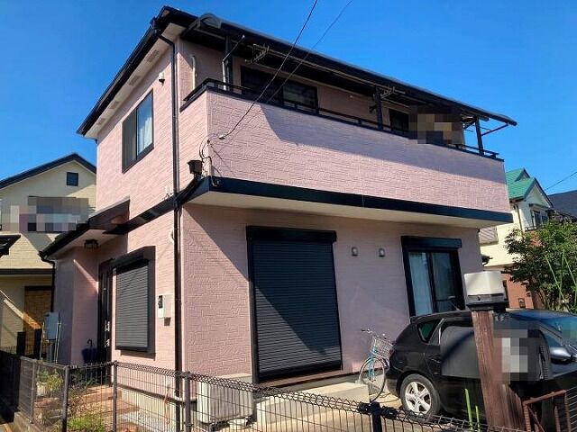 桜色 オールドローズ色の家 そよ風のように生きて