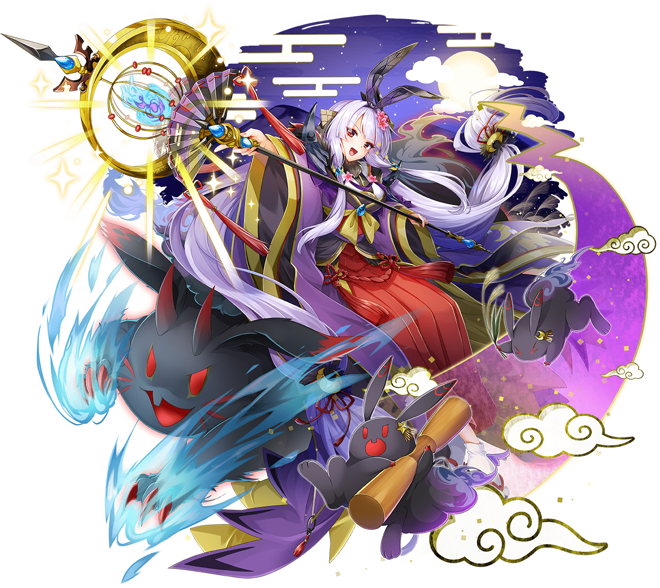 城プロ お月見 新宮城 特技 自身と自身の伏兵の攻撃速度が 上昇 自身の射程内の敵の与ダメージが 低下 計略 敵1体に2連続で攻撃を行い 少し後退させる伏兵を配置 城プロre速報 城プロreまとめ