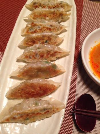 鯖の餃子の調理、完成