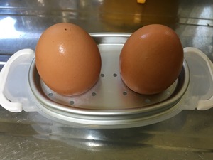 電子レンジゆで卵調理器、その3
