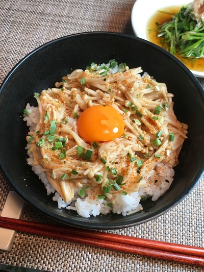 なめたけ丼のレシピ