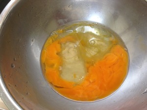 親子丼の調理、その４