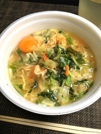 カップ麺の栄養を上げる、その7