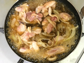 親子丼のレシピ、その3