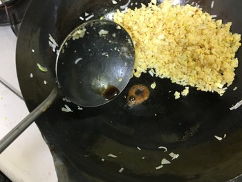 天津飯風、かに玉チャーハンのレシピ、その9