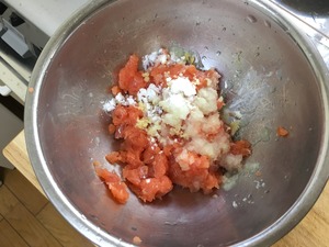 鮭のつみれ汁のレシピ、その５