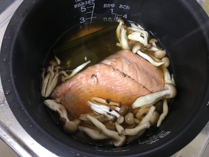 鮭の炊き込みご飯のレシピ、その5