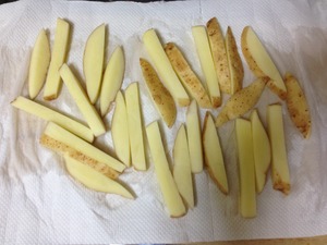 フライドポテトの調理、その2