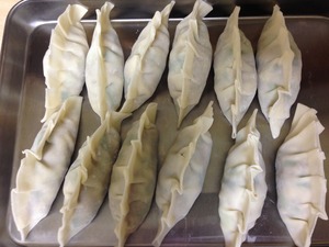 鯖の餃子の調理、その5
