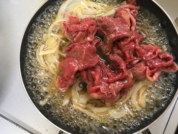 牛丼のレシピ、その３