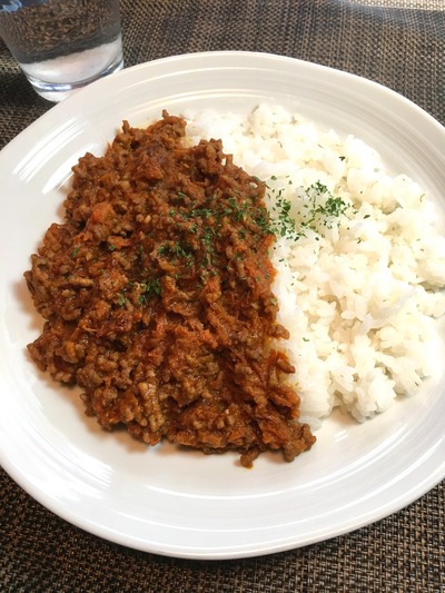 簡単なキーマカレーのレシピ