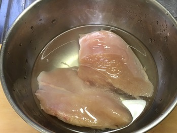 サラダチキンのレシピ、その1
