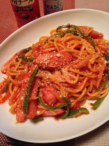 ナポリタンの完成、試食