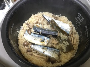 サンマの炊き込みご飯のレシピ、その６