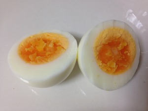 ゆで卵の調理、完成