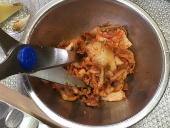 キムチチャーハンのレシピ、その2
