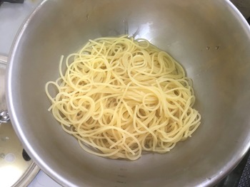 和風パスタのレシピ、その７