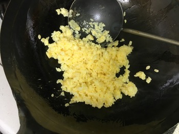 天津飯風、かに玉チャーハンのレシピ、その7