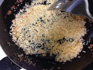 パエリアの調理、その５