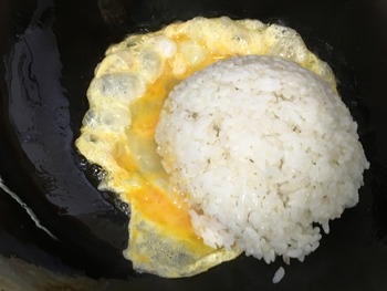 牛丼風チャーハンのレシピ、その７